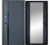 Дверь DIVA МХ-47 зеркало, 2050x860 мм, правая, Антрацит софт - Д15, Венге УТ-00077821