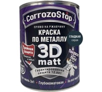 Быстросохнущая грунт-эмаль по металлу, ржавчине Finlux F-115 CorrozoStop Ral 7016 Темно-Серый, 2.5 л 4603783210725