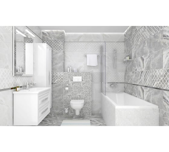 Керамогранит LAPARET Plazma серый, 40x40 см, 1.76 кв. м, 11 шт. х9999213239