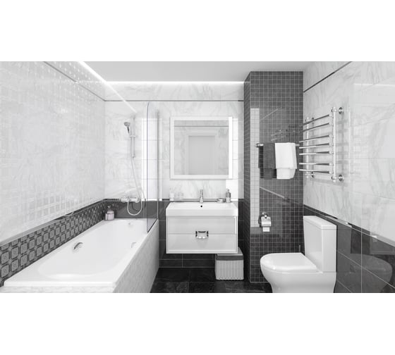 Керамогранит LAPARET Royal sg163900n чёрный, 40.2x40.2 см, 1.62 кв. м, 10 шт. х9999217264