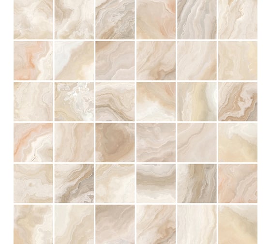 Керамическая плитка LAPARET Crema мозаика бежевый 30x30 см, 0.54 кв. м, 6 шт. в упаковке х9999219634
