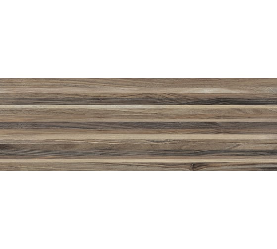 Керамическая настенная плитка LAPARET Zen полоски коричневый, 20x60 см, 1.2 кв. м, 10 плиток в упаковке х9999217299