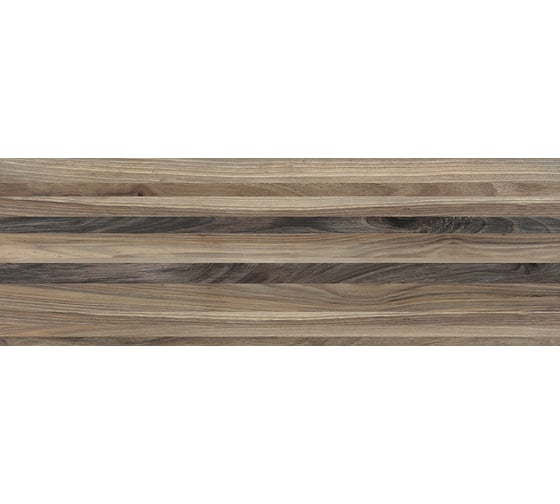 Керамическая настенная плитка LAPARET Zen полоски коричневый, 20x60 см, 1.2 кв. м, 10 плиток в упаковке х9999217299