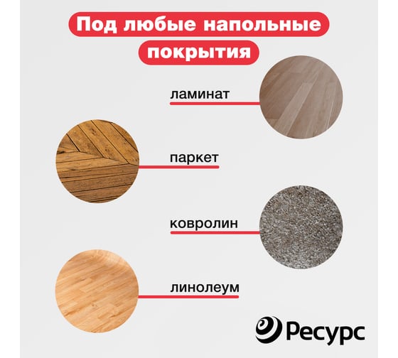 Подложка из термовойлока Ресурс 400 гр/кв. м, 3 мм, 1х10 м КА-00001039