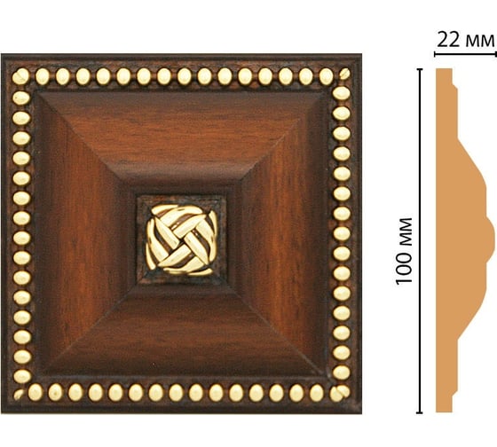 Цветная вставка Decomaster 100x100x22 мм D209-51