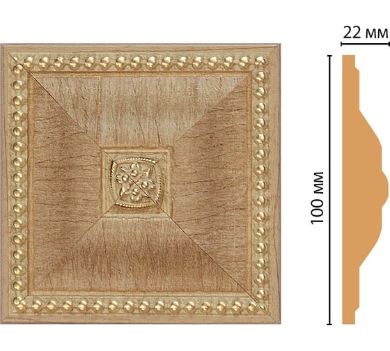 Цветная вставка Decomaster 100x100x22 мм D209-5
