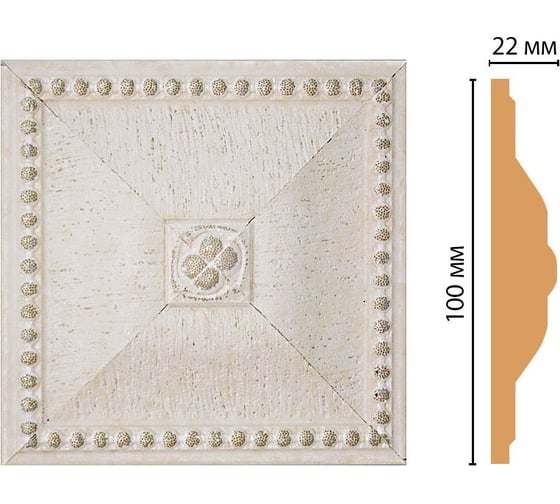 Цветная вставка Decomaster 100x100x22 мм D209-40
