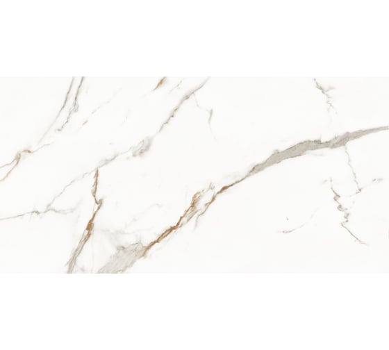 Керамогранит LAPARET Venato calacatta gold белый, сатинированный, 60x120 см, 1.44 кв. м, 2 шт. х9999281096