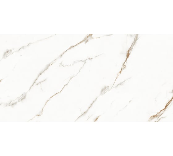Керамогранит LAPARET Venato calacatta gold белый, сатинированный, 60x120 см, 1.44 кв. м, 2 шт. х9999281096