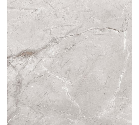 Керамогранит LAPARET Zorani bianco светло-серый, 60x60 см, сатинированный карвинг, 1.44 кв. м, 4 шт. х9999293151