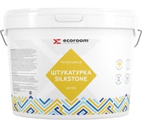 Резиновая штукатурка ECOROOM SilkStone Шуба белый, 16 кг Е-Шт-13970/16