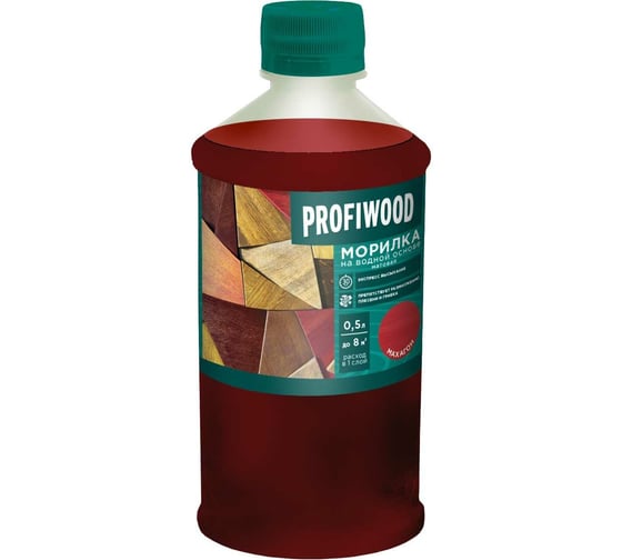 Морилка Profiwood на водной основе, махагон, 0.5 кг 67687