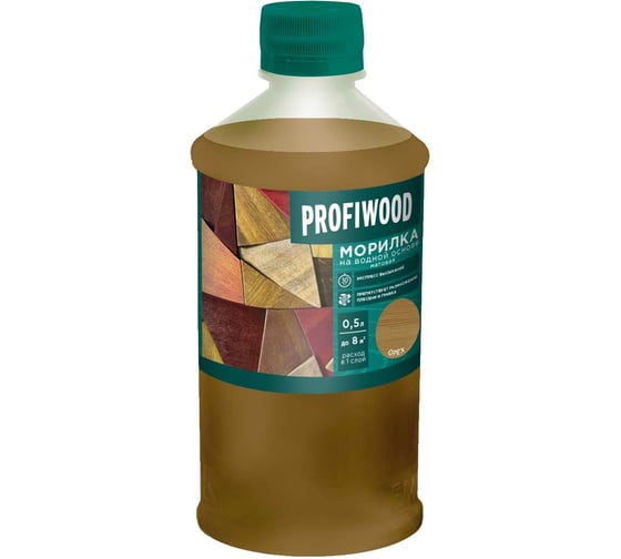 Морилка Profiwood на водной основе, орех, 0.5 кг 67692