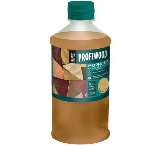Морилка Profiwood на водной основе, светлый дуб, 0.5 кг 67693 1