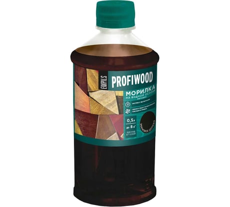 Морилка Profiwood на водной основе, эбеновое дерево, 0.5 кг 67689