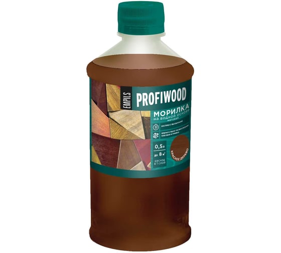 Морилка Profiwood на водной основе, красное дерево, 0.5 кг 67690 1
