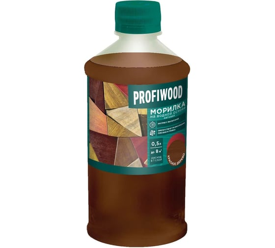 Морилка Profiwood на водной основе, красное дерево, 0.5 кг 67690