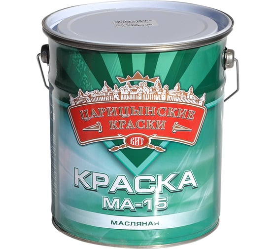 Масляная краска Царицынские краски МА-15, синяя, 5 кг 79696