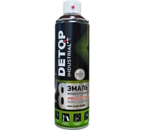 Эмаль DETOP атмосферостойкая, высокоглянцевая, шоколадно-коричневый, RAL 8017, аэрозоль 650 мл DTI-A07770