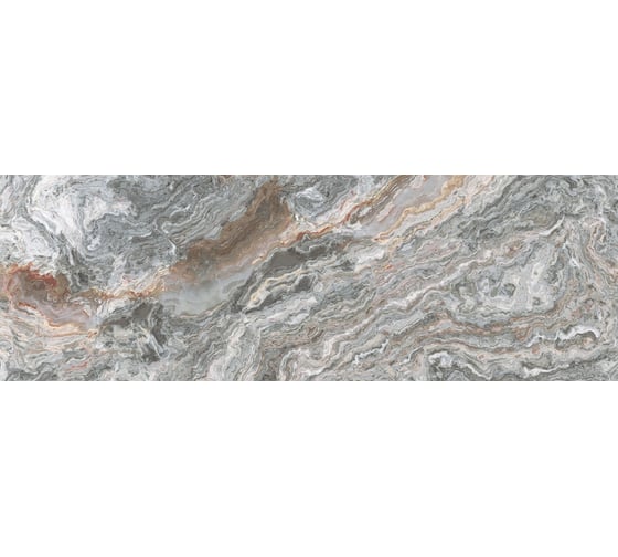 Керамическая настенная плитка LAPARET Gray серый, 25x75 см, 1.69 кв. м, 9 плиток в упаковке х9999219626