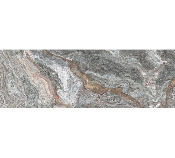 Керамическая настенная плитка LAPARET Gray серый, 25x75 см, 1.69 кв. м, 9 плиток в упаковке х9999219626