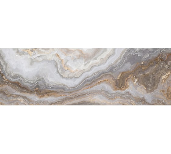 Керамическая настенная плитка LAPARET Goldy серый, 25x75 см, 1.69 кв. м, 9 плиток в упаковке х9999219611