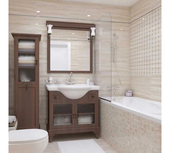 Керамическая настенная плитка LAPARET Glossy мозаика, 20x60 см, 1.2 кв. м, 10 плиток в упаковке х9999219895