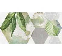 Керамическая настенная плитка LAPARET Focus зелёный, 25x50 см, 1.5 кв. м, 12 плиток в упаковке х9999281792