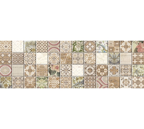 Керамическая настенная плитка LAPARET Kiparis мозаика, 20x60 см, 1.2 кв. м, 10 плиток в упаковке х9999118887