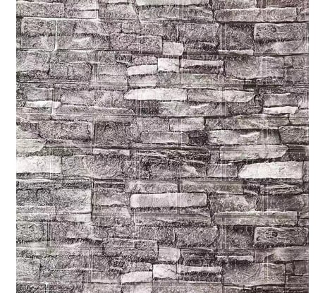 Самоклеящаяся панель Рыжий кот Кирпич 70x77 см, серый 105726