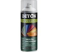 Эмаль алкидная атмосферостойкая Deton UNIVERSAL белый глянцевый, RAL 9003, аэрозоль 650 мл DTN-A07579