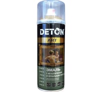 Эмаль DETON с зеркальным и металлическим эффектом, золото-хром, аэрозоль 520 мл DTN-A70690