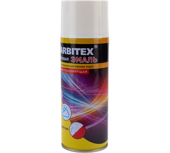 Акриловая эмаль Farbitex аэрозоль, 520 мл, RAL 9003 сигнальный белый 4100008946