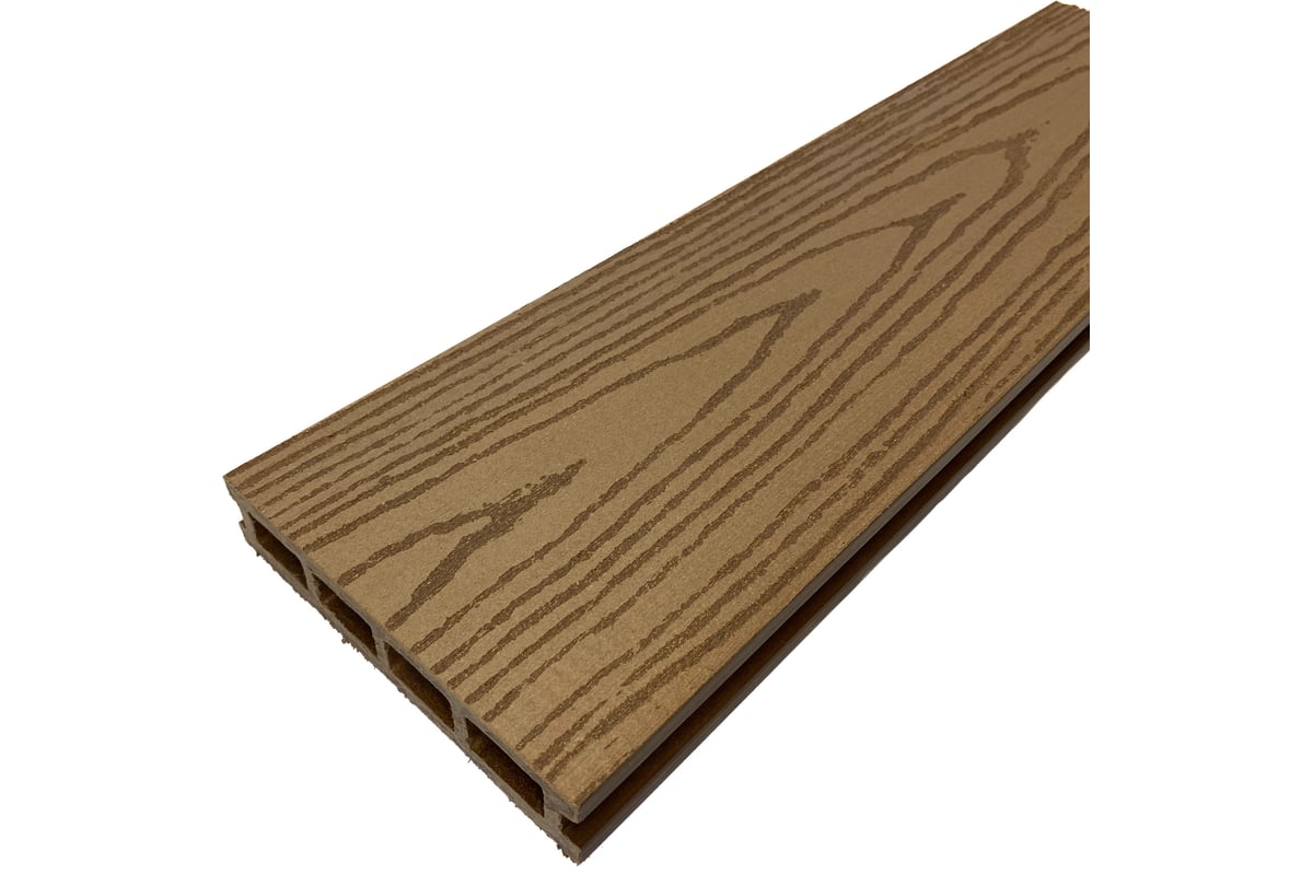 Террасная доска MasterDeck Classic Тик узкий вельвет/тиснение под ...