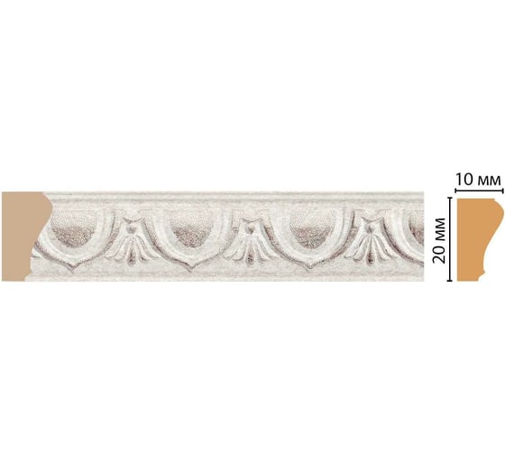 Молдинг Decomaster ДМ 20x10x2400 мм 103D-19D