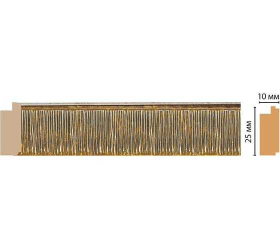 Молдинг Decomaster ДМ 25x10x2400 мм 102-17