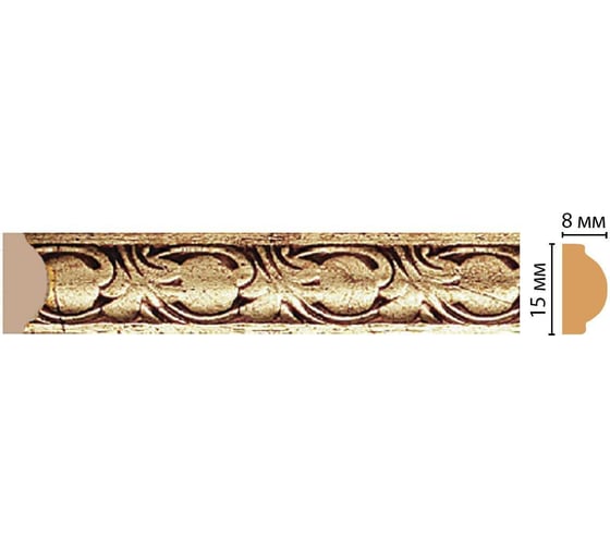 Молдинг Decomaster ДМ 15x8х2400 мм 130C-684