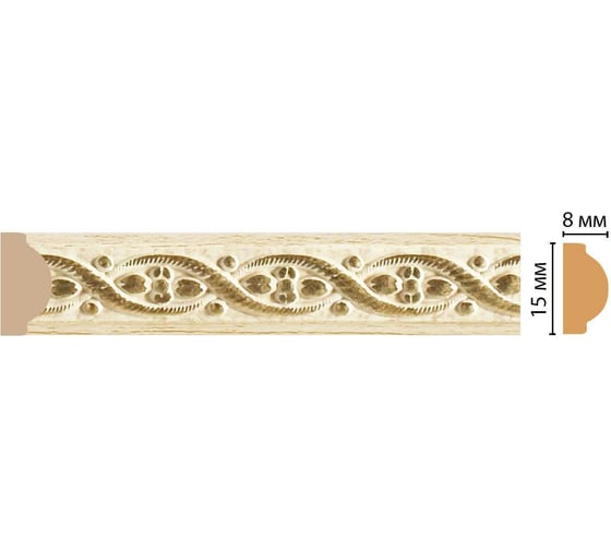 Молдинг Decomaster ДМ 15x8х2400 мм 130-5