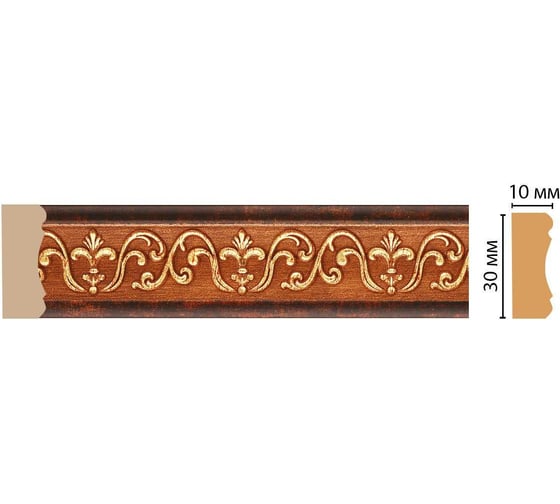 Молдинг Decomaster ДМ 30x10x2400 мм 165-767