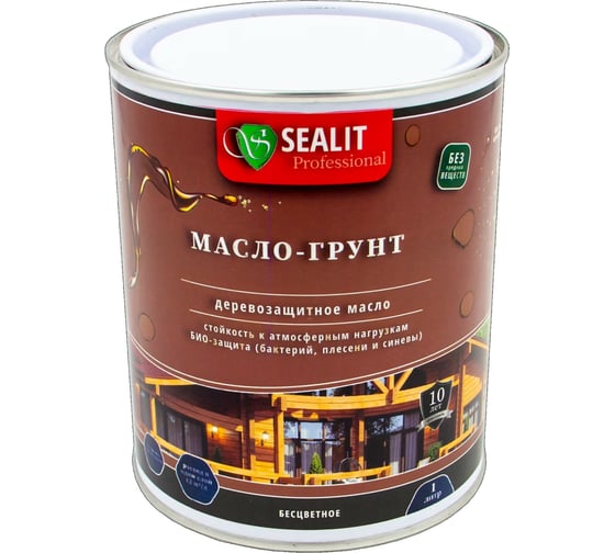 Масло-грунт Sealit 1 л сосна 34-0210