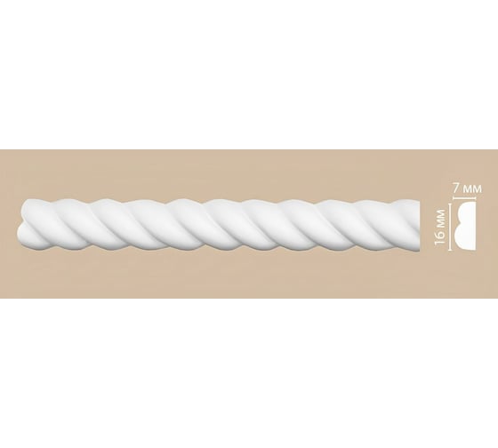 Гибкий молдинг Decomaster 16x7х2400 мм 98100F