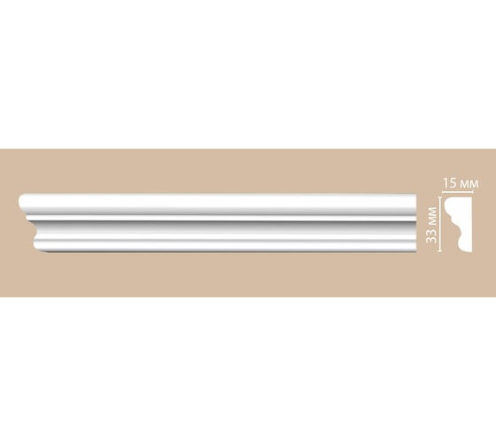 Гибкий молдинг Decomaster 33x15x2400 мм 97124F