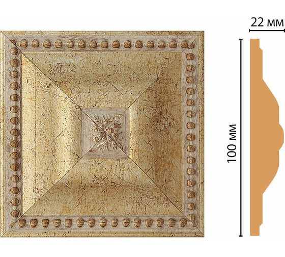 Цветная вставка Decomaster 100x100x22 мм D209-553