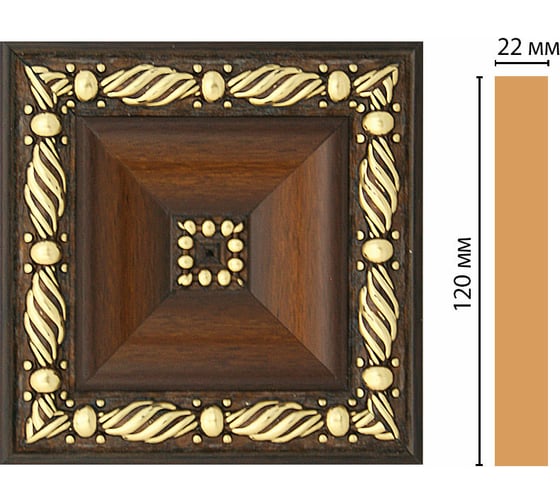 Цветная вставка Decomaster 120x120x22 мм D208-51