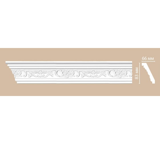 Гибкий плинтус Decomaster 83x66x2400 мм 95036F