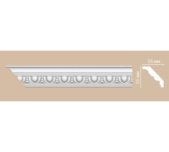 Гибкий плинтус Decomaster 55x55x2400 мм 95613F