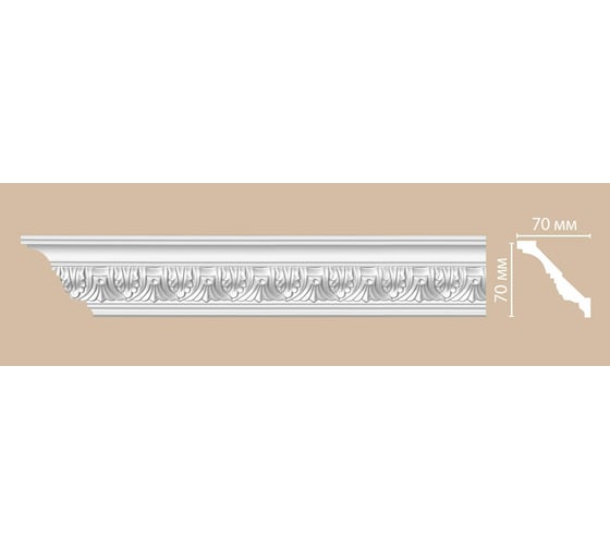 Гибкий плинтус Decomaster 70x70x2400 мм 95622F