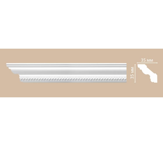 Гибкий плинтус Decomaster 35x35x2400 мм 95637F