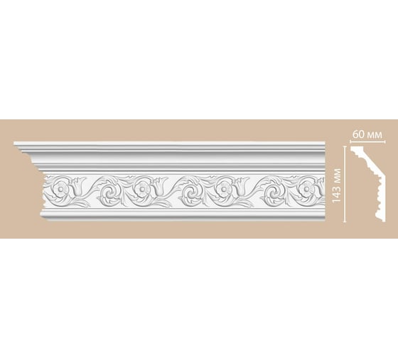 Гибкий плинтус Decomaster 143x60x2400 мм DT-303F