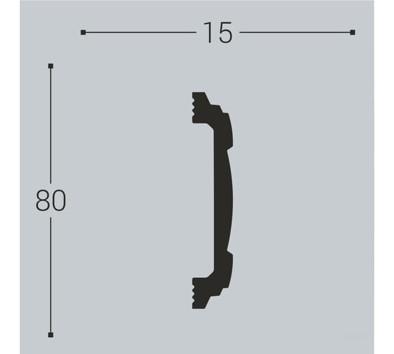 Наличник Bello deco XPS Н 8 80x15 мм 00-00105555